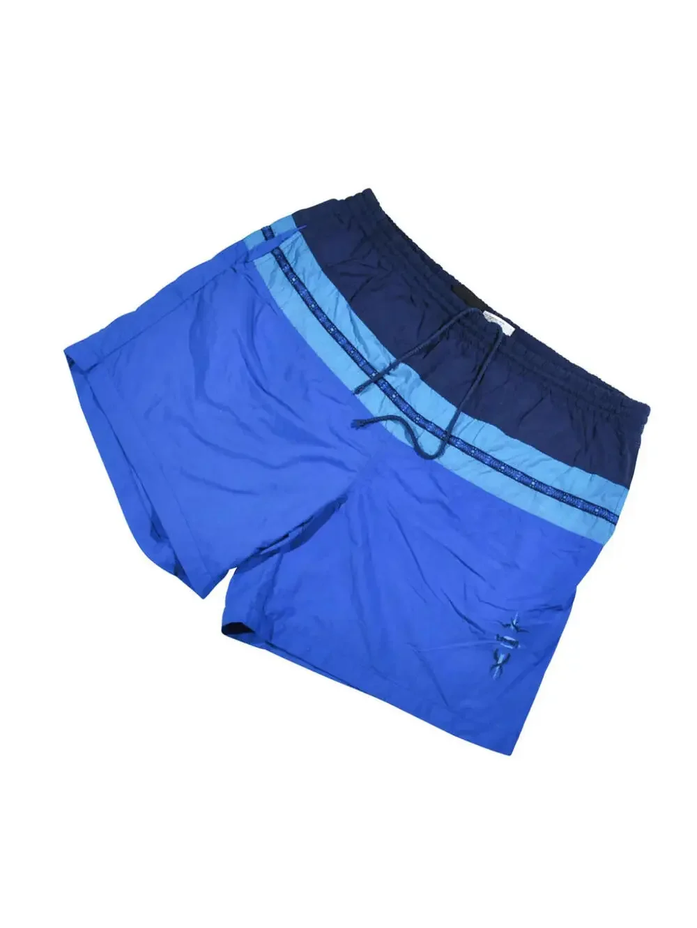Vintage Laguna 90s Pattern Blue Mens Swim Swimsuit Size Large (35-36)